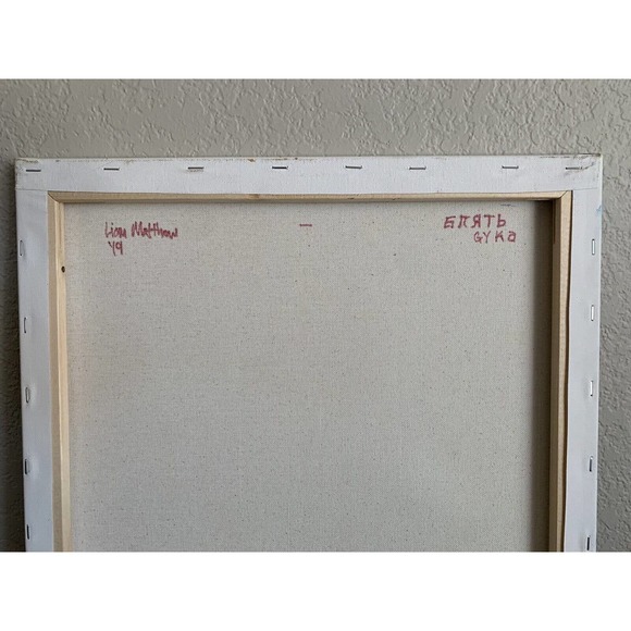 Original Modern Oil Painting Russian Adidas Gopnik 420 16 x 20 By LIAM MATTHEW - Picture 4 of 6